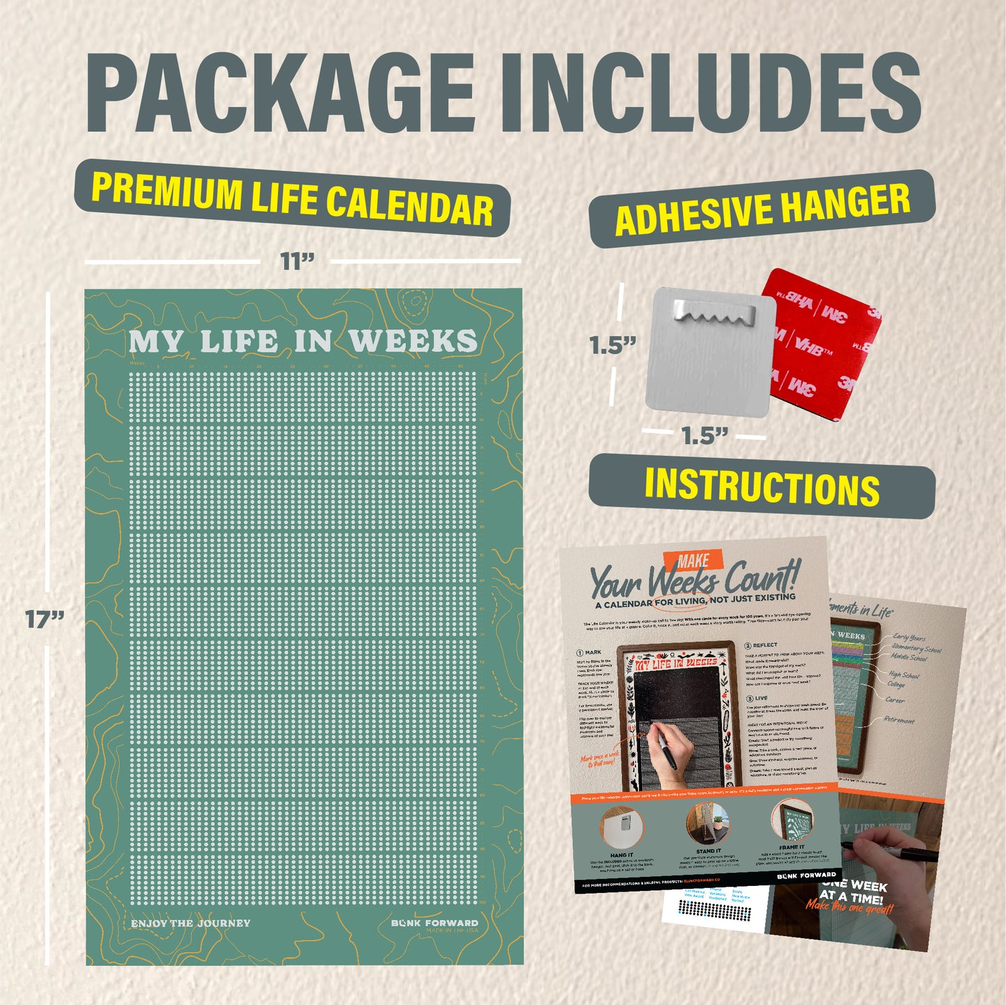 Life Calendar - TOPOGRAPHY Edition