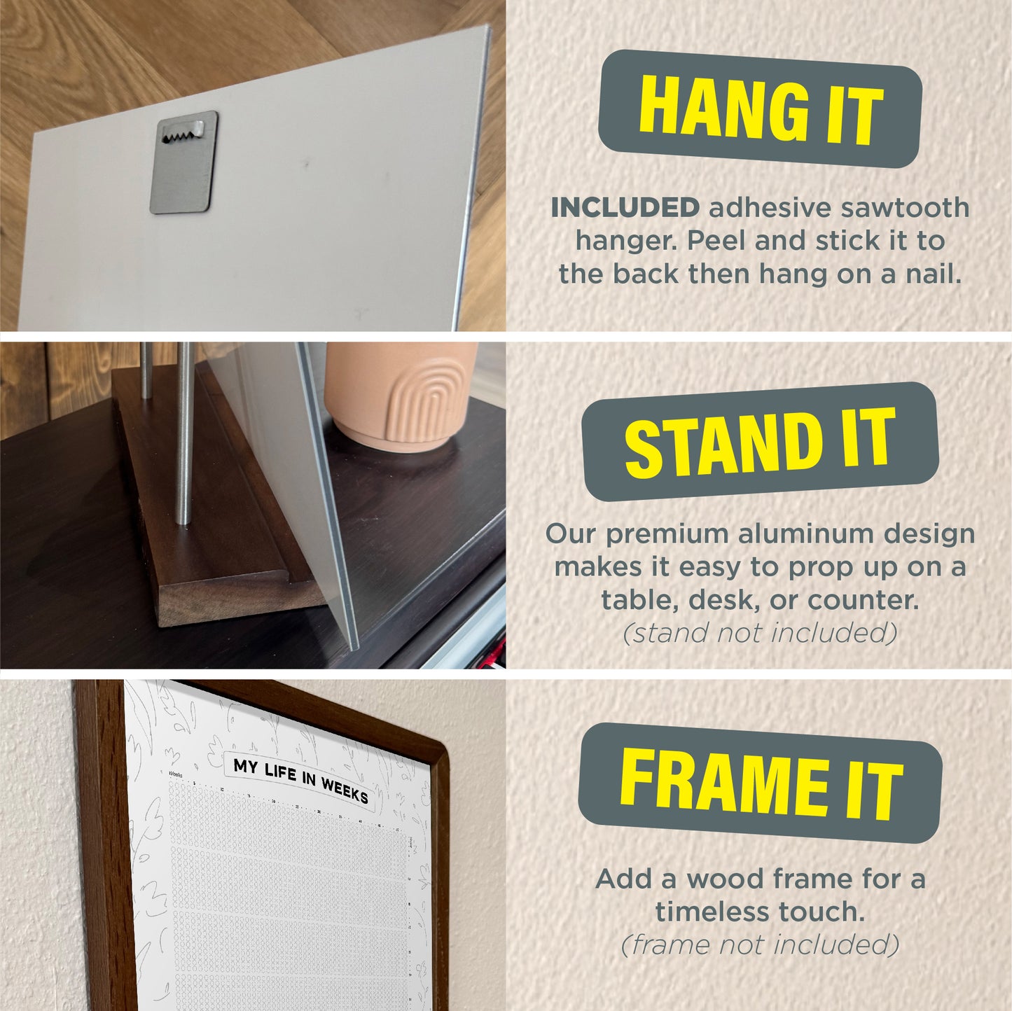 Life Calendar - WHITE Edition